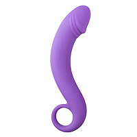 EasyToys Silicone Curved Dong - fialový