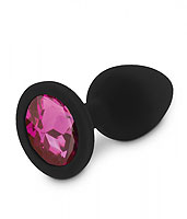 Anální šperk silikonový RelaXxxx černá/růžová M